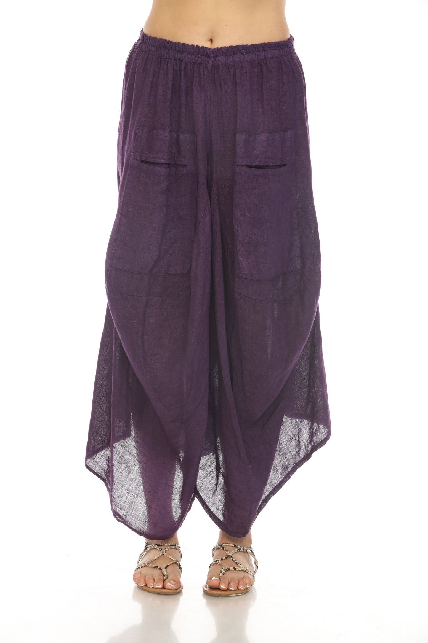 Purple  Boho designer Pockets Pant