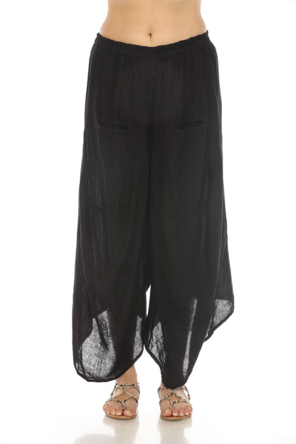 Black  Boho designer Pockets Pant