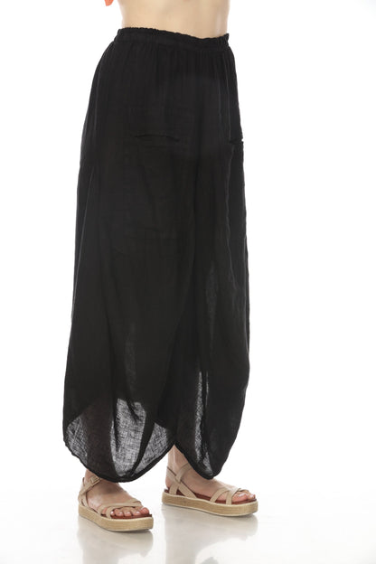 Black  Boho designer Pockets Pant