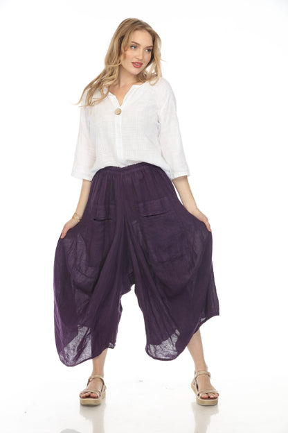 Purple  Boho designer Pockets Pant