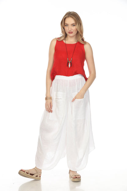 White Boho designer Pockets Pant