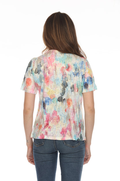 Colorful  Chic Glam  Short Top