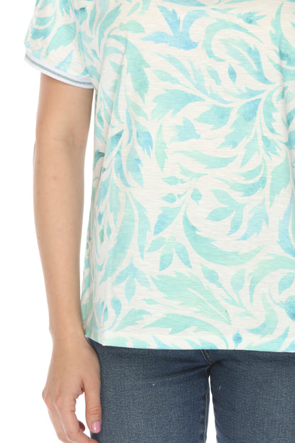 Mint Green Cerulean Leafy Charm Top