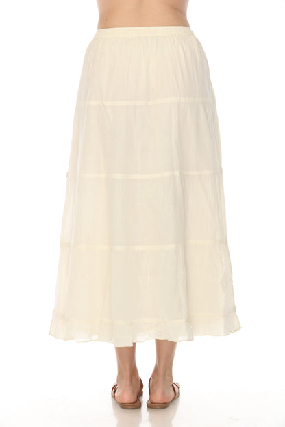 Taupe Knitted 100% Cotton Skirt