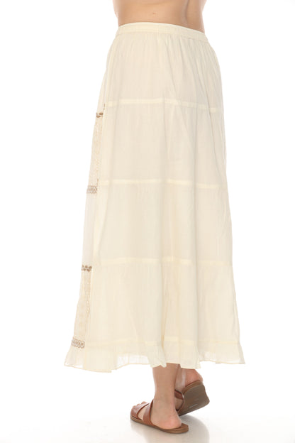 Taupe Knitted 100% Cotton Skirt