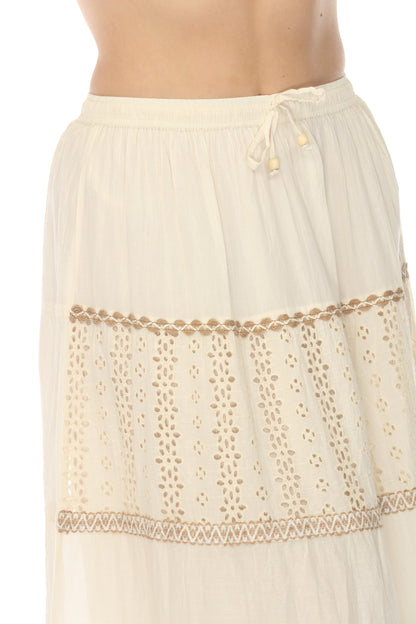 Taupe Knitted 100% Cotton Skirt