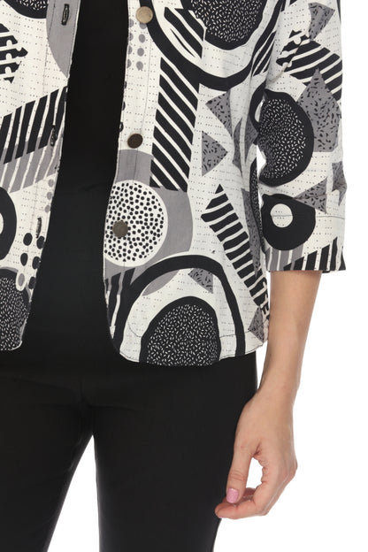 Black & White 100% Cotton Light Jacket