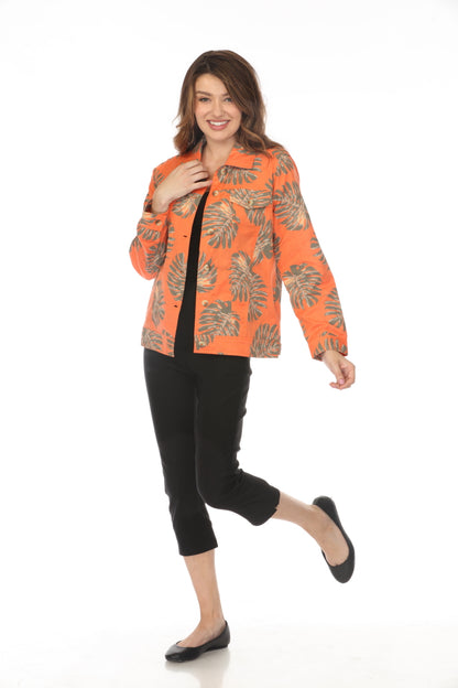 Orange Leaf 100% Cotton Jacket