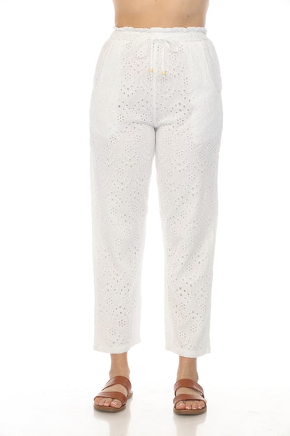 100% Cotton Elastic & Pockets Pant