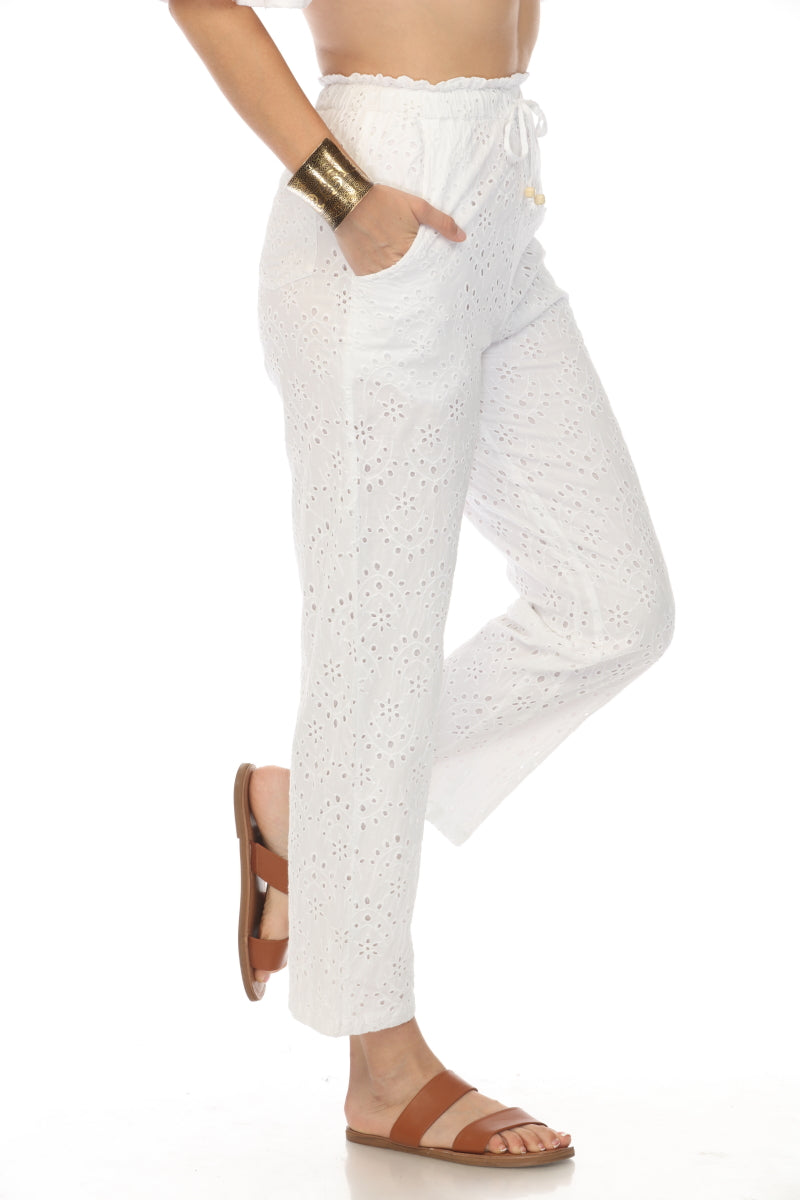 100% Cotton Elastic & Pockets Pant