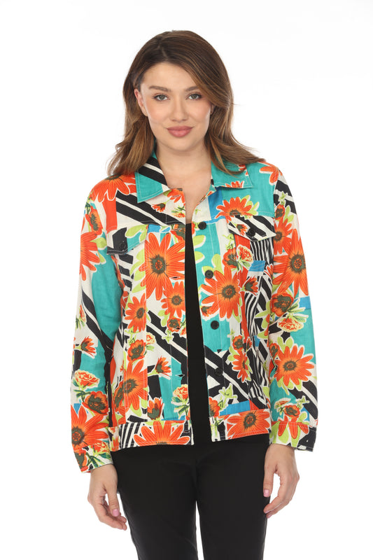 Floral  Print 100% Cotton Jacket