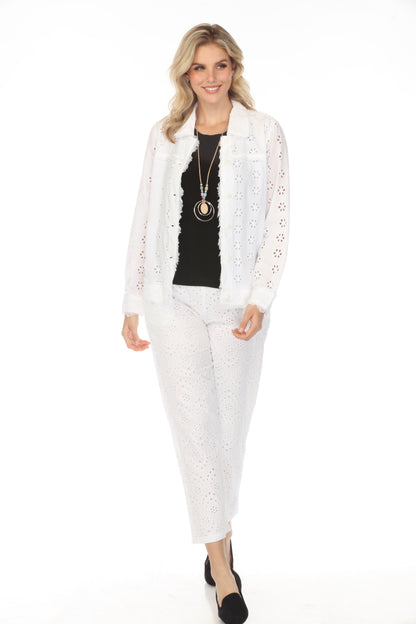 Textured & Fringed 100% Cotton Jacket