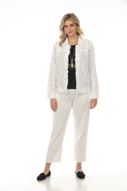 Textured & Fringed 100% Cotton Jacket