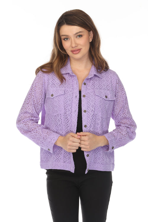 Lavender 100%Cotton Jacket