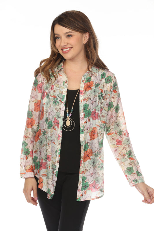 Floral Colar button shirt