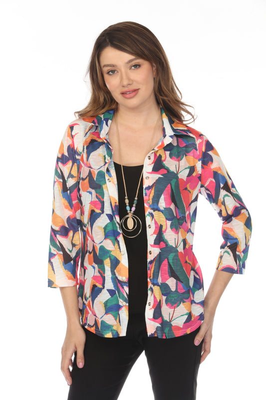 Multi Colored Floral Mix Shirt Top