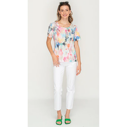 Colorful  Chic Glam  Short Top