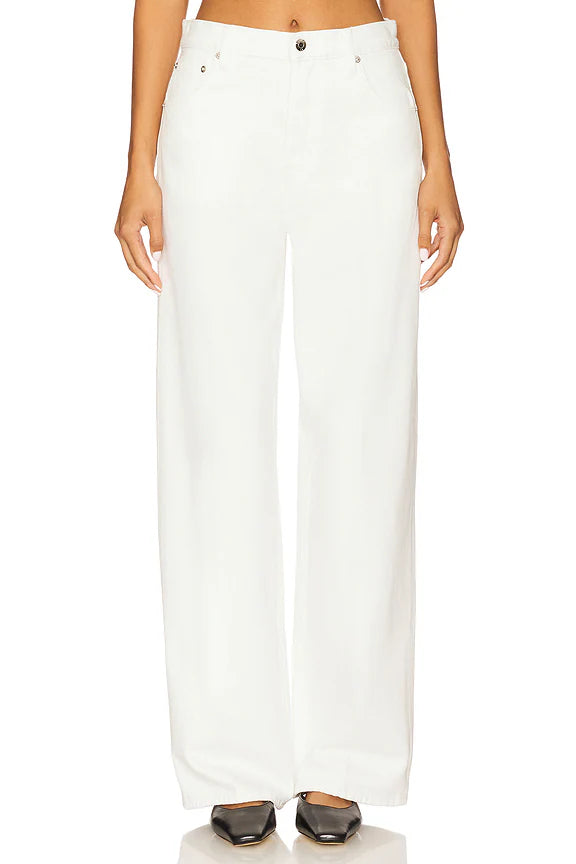 Beige Ivory Corduroy Pockets Pant