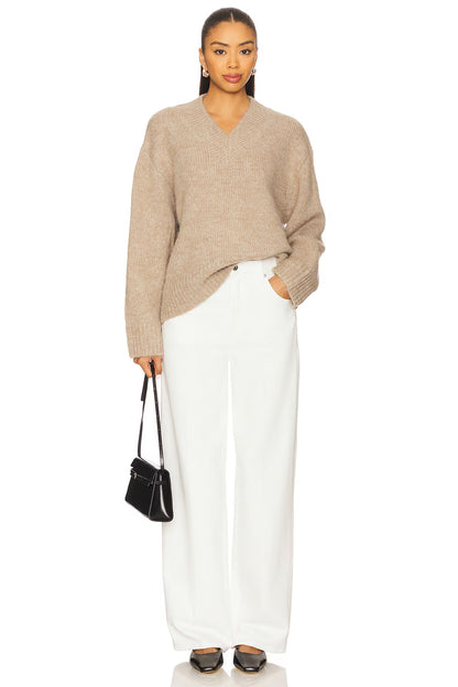 Beige Ivory Corduroy Pockets Pant