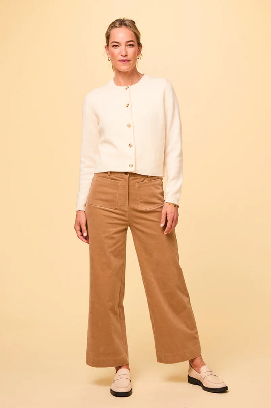 Camel Stretchable Pockets Pant