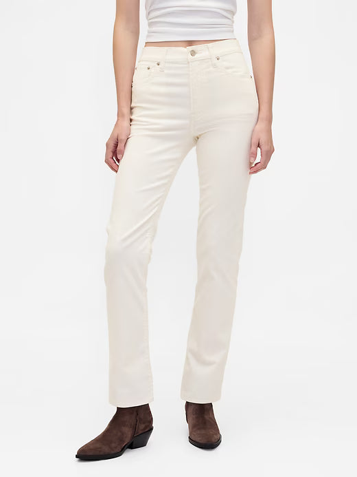 White Stretchable Pant With Pockets
