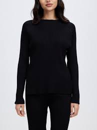 Black Sophisticated Sweater Top